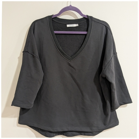 NEW Mersea Frenchie V-Neck Sweatshirt - Picture 2 of 7